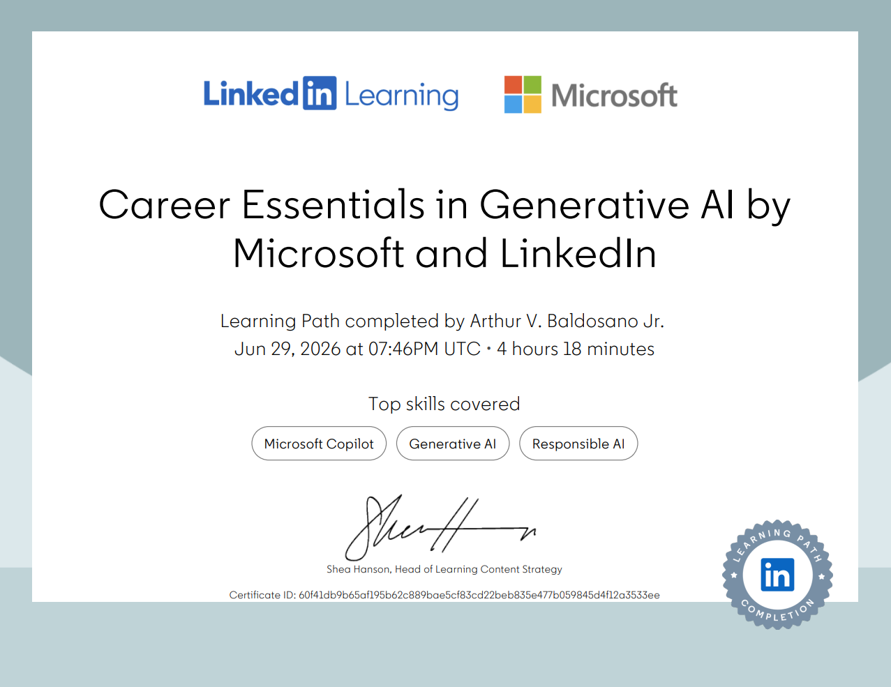 Career Essentials in Generative AI Certificate