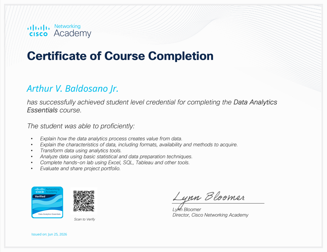 Data Analytics Essentials